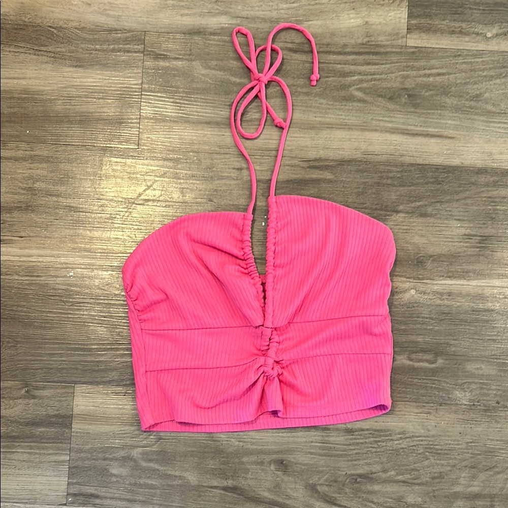 Wild Fable Pink Ribbed Tank Top